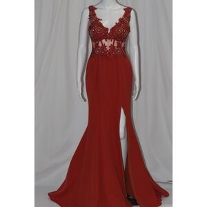 Brand new never worn before beautiful orange dress